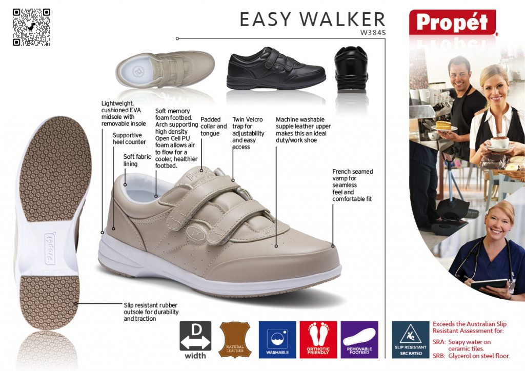 Easy Walker W3845 Shoe Information Sheet