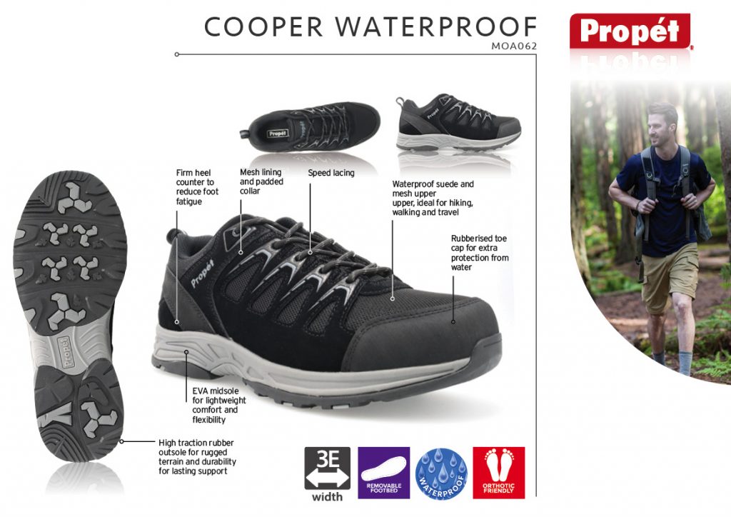 Cooper waterproof shoes tech Sheet
