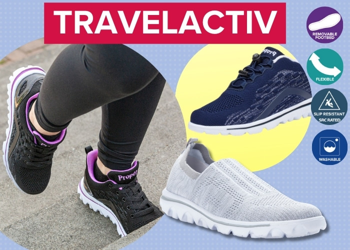 ACTIVE WALKING &
 TRAVEL SHOES FOR WOMEN